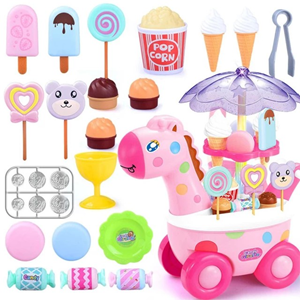 اسباب بازی نوزادی ماشین برقی آب نبات بستنی فروشی مدل زرافه Candy Ice Cream Car _اسباب بازی نوزادی